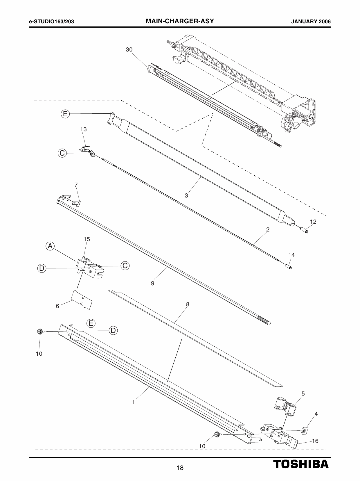 TOSHIBA e-STUDIO 163 203 Parts List Manual-3